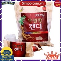 Kẹo sâm không đường Hàn Quốc 500g túi vàng đỏ - tốt cho người ăn kiêng