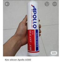 Keo Silicon A300 Apollo Trắng Trong, Trắng Sữa 300ml