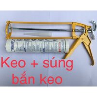 Keo silicon Apolo A(100-200-300-500) + súng bắn keo