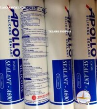 Keo silicone Apollo A600 Màu sắc: trắng trong clear, trắng sữa white, đen black, xám gray