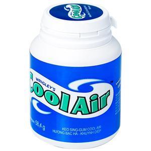 Kẹo sing-gum Cool Air hương bạc hà khuynh diệp hũ 58.4g