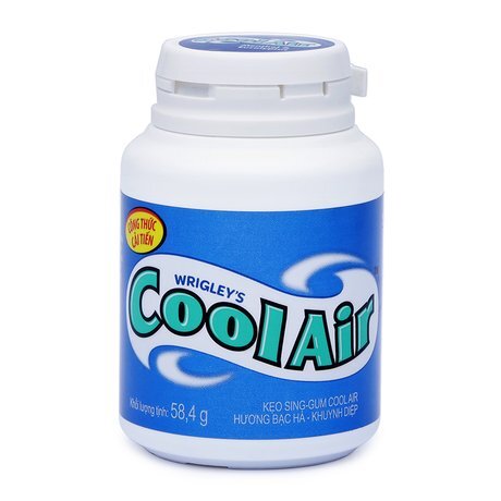 Kẹo sing-gum Cool Air hương bạc hà khuynh diệp hũ 58.4g