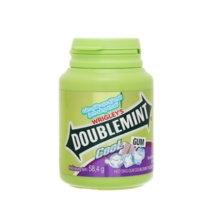 Kẹo sing-gum DoubleMint Peppermint hương nho hũ 58.4g