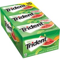 Kẹo singum Trident vị dưa hấu xanh lá hộp 15 thanh
