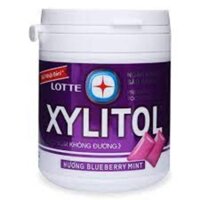 Kẹo Singum Xylitol Tím Hương Blueberry Mint Ngừa Sâu Răng Hơi Thở Thơm Mát - Lọ/137,8gr