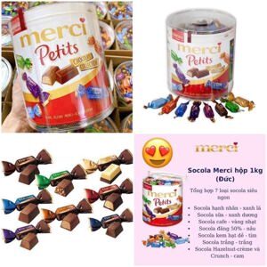 Kẹo sô cô la Merci Petits Chocolate Collection 1000g