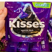 KẸO SOCOLA ĐẮNG CHOCOLATE HERSHEY'S KISSES SPECIAL DARK 283G - USA