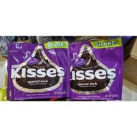 KẸO SOCOLA ĐẮNG HERSHEY'S KISSES SPECIAL DARK CHOCOLATE 283G - USA