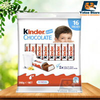 Kẹo Socola Dạng Thanh Kinder Chocolate 16 Thanh – 200g