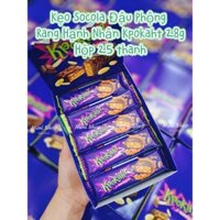 Kẹo Socola Đậu Phộng Rang Hạnh Nhân Kpokaht 28g ( Hộp 25 thanh) leetrinh15