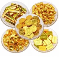 Kẹo socola đồng tiền tròn, vuông, mặt cười các mẫu (Túi 1kg)