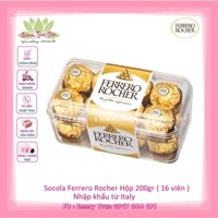 Kẹo Socola Ferrero Rocher Chocolate Hộp 200g (16 Viên) - Nhập Khẩu Từ Italy ( Emmytran Shop )