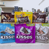 Kẹo Socola Hershey's Kisses 1,58kg, 306g, 286g,  (Mỹ) - Nội địa - mẫu mới 2025