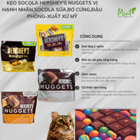 KẸO SOCOLA HERSHEY'S NUGGETS VỊ HẠNH NHÂN,SOCOLA SỮA,BƠ CỨNG,ĐẬU PHỘNG-XUẤT XỨ MỸ
