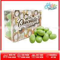 Kẹo Socola Matcha Trứng Khủng Long nhân Hạnh Nhân – Almond Matcha Chocolate Hộp 150g