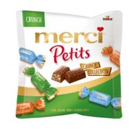 Kẹo socola Merci Petits Crunch nhân hạt giòn, 125g