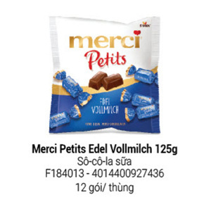 Kẹo socola Merci Petits Edel Vollmilch 125g