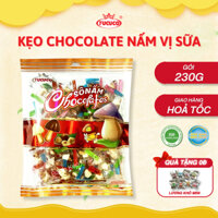 Kẹo Socola Nấm FUCUCO Túi 230g Vị Socola Sữa Gói Từng Chiếc Thơm Ngon Ngọt Vừa, Kẹo Chocolate Hình Nấm Thơm Ngon