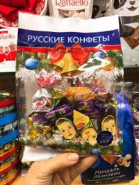 Kẹo socola Nga mix 8 vị gói 450g