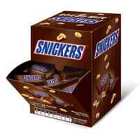 Kẹo  Socola Nhân Đậu Phộng Snickers Peanut Fun Size, 800g( 40 cái)