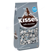 Kẹo Socola Sữa Hershey's Kisses Milk Chocolates, Túi 330 Viên, 1.58 Kg (56 Oz.) 3 Lb. 8 Oz.