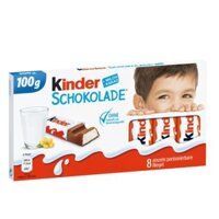 Kẹo Socola Sữa Schokolade Kinder Đức dạng thanh ngon tuyệt, hộp 8 thanh - Socola Kinder