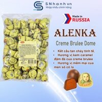 Kẹo socola sữa vị kem chảy Creme Brulee Dome Alenka Nga