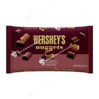 Kẹo Socola Sữa với Vụn Bánh Quy HERSHEY'S NUGGETS Extra Cream Milk Chocolate With Cookies Bits, Túi 344g (12.1 Oz.)