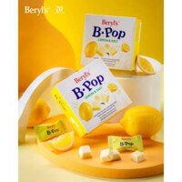 Kẹo Socola trắng chanh Beryl's B.POP với kẹo nổ và muối Himalaya (50g) - Suzy Mart
