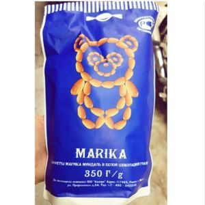 Kẹo socola trắng hạnh nhân Marika 350g