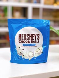 Kẹo socola trắng vị kem cookie HERSHEY'S Choco Balls cookies n creme gói 120Gr