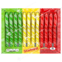 Kẹo Starburst Christmas Candy Canes Táo Xanh, Chanh & Dâu Tây, Hộp 12 Cái 149.7g (5.28 Oz.)