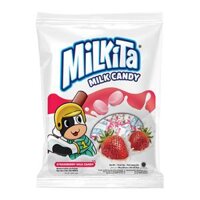 Kẹo Sữa Dâu, Strawberry Milk Candy, 30 Viên (84g) - MILKITA