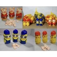 KẸO SỮA ONG CHÚA MINION, PIKACHU, HEO TRƯ BÁT GIỚI - BỊCH 20 LỌ
