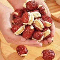 Kẹo Táo Đỏ Sữa Lạc Đà Nhân Hạt Điều Loại 1 Không Hạt Táo Tân Cương Size Đại Date Mới 500G