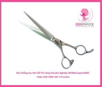 Kéo thẳng tay trái cắt tỉa lông chuyên nghiệp - LB-700AL-JAPAN440C - 7.0 inches thép Nhật 440C - Left Straight Scissor 7.0