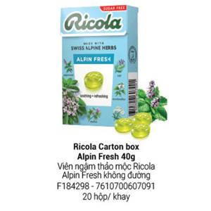 Kẹo thảo mộc Alpin Fresh Ricola