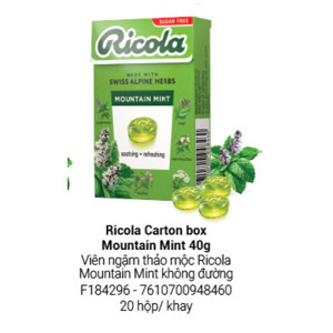 Kẹo thảo mộc bạc hà Mountaint Mint hiệu Ricola