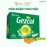 Kẹo thảo mộc Gezcol hộp 100 viên - Genat - Tinh Hoa Thiên Nhiên