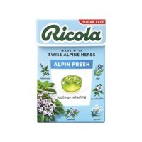 Kẹo Thảo Mộc Không Đường Ricola Vị Bạc Hà Alpin Fresh 40g – Ricola Sugar Free Alpin Fresh Swiss Herb Candy 40g