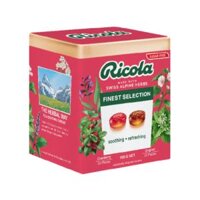 Kẹo Thảo Mộc Tổng Hợp, Finest Selection, Swiss Alpine Herb Candy Sugar Free, 40 Viên (100g) - RICOLA