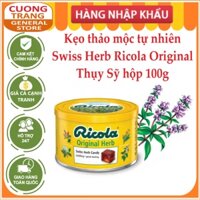 Kẹo thảo mộc tự nhiên Swiss Herb Ricola Original Thụy Sỹ hộp 100g