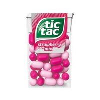 Kẹo The Hương Dâu & Dâu Bạc Hà, Strawberry Mix (14.5g) - TIC TAC