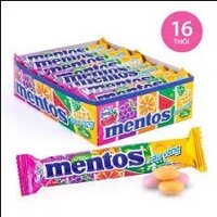 Kẹo thỏi Mentos hương trái cây/24bịch*16