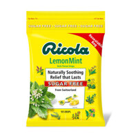 Kẹo thông cổ, mát họng Ricola không đường Ricola Lemon Mint Sugar Free 105 viên