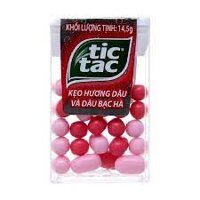 Kẹo tic tac hương dâu và bạc hà