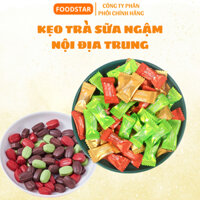 Kẹo Trà Sữa Milk Tea Candy. kẹo Ngậm Không Đường Mix Vị 3 Vị, Kẹo Trà Sữa Viên Nén Không Đường.