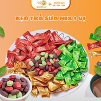 Kẹo Trà Sữa Milk Tea Candy. kẹo Ngậm Không Đường Mix Vị 3 Vị, Kẹo Trà Sữa Viên Nén Không Đường.