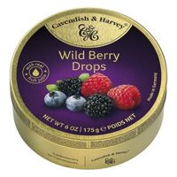 Kẹo trái cây Cavendish & Harvey Wild Berry 175g (Đức)