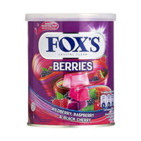 Kẹo Trái Cây Fox Hộp 180g (Vị Ngẫu Nhiên) – Fox’s Crystal Clear Fruity Mints Candy